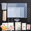 Silikonformar Tool Set för A5 A6 A7 Notebook Cover Casting Epoxy Harts Mold Diy Crafts Jewelry Making Q1106314Z