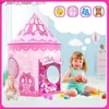 Tentes jouets Tentes jouets 3 en 1 Portable jouer enfants tente enfants intérieur extérieur océan balle piscine pliant Cubby jouets château Enfant chambre maison cadeau Q231220 L240313