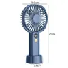 Electric Fans Portable handheld fan suitable for multifunctional folding of home and office desktops 3000/4000mAh 3-speed USB electric with neck tie ropeH240313