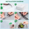 Kits pompe à eau système de minuterie d'irrigation goutte à goutte Intelligent dispositif d'arrosage automatique de jardin charge d'énergie solaire plante en pot