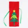 Рождественские украшения Санта-Снеговик тканые сумки для бутылок вина для вечеринки, ужина, стола, годовые подарки, крышка