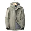 Vestes pour hommes Militaire coupe-vent imperméable Bomber Jacket Hommes Sweat-shirt d'extérieur Coupe-vent à capuche Zip Vêtements d'extérieur en vrac