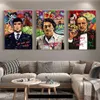 Sucesso ganhar dinheiro pintura em tela dinheiro rico cartazes e impressões fotos de arte parede para sala estar decoração casa quadros sem moldura311t