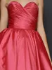 Mode High Low Prom Party Dress 2024 Sweetheart Cleats Tafta Evening Birthday Gowns Robe de Soiree Vestidos de Noche