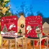 Conjuntos de cama Cadeira de férias Capa confortável fácil de limpar Design exclusivo desgaste e resistência à sujeira Atmosfera festiva Decoração de Natal