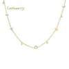 Подвески Leouerry из стерлингового серебра 925 пробы, ожерелье со звездой, циркониевое колье, ключичная цепочка для женщин, ювелирные изделия, подарок