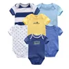 6pcsset unisex urodzone ubrania dla dzieci jednorożca bawełna dziewczyna kreskówka dziewczyny odzież JUSSUITS Bodysuits 240307