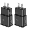 Snabb laddning av USA US AC Home Travel Wall Charger Power Adapter för Samsung Galaxy S10 S20 S8 S22 S23 Xiaomi Huawei