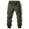 Calças masculinas plus size carga homens jogging casual algodão comprimento total militar streetwear homens trabalho tático calças de treino