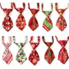 Cravatte per animali domestici di Natale Cucciolo di cane Gatto Bambini Cravatte piccole Cravatte regolabili Collare Accessori per cani Forniture per animali domestici2342