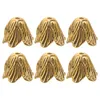 Pendants 6pcs Flower Bead Caps Beads End Shape DIY Jewelry Supplies