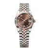 Womens Watch Watch Luxury Fashion Designer Automatic Watches Movement 31mm Diamond Watch Watch غير القابل للصدأ ساعات معصم