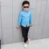 White Shirt For boys long sleeve School Boys Dress Children Baby Blouse Clothe for Kids birthday Formal Shirts 240307