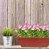 Fioriere 3 pezzi Fioriera Vaso per fiori Letto per esterno Piantare in plastica Supporti per decorazioni da giardino