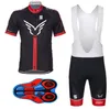 Pro Cycling Jersey Bike Short Sleeve Bekleidungsset Quick Dry Bicycle Men Wear Set Trägershorts Schwarz und Rot9491461