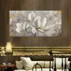 Caligrafia artesanal bela pintura de flores de alta qualidade grande sala de estar imagem de parede arte personalizada sem moldura peça de decoração de casa