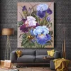 DIY colorings pictures by numbers with flowers picture drawing Relief painting by numbers framed Home200d