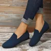 Casual Shoes 2024 For Women Round Head Tennis Flats Light Mature Concise Loafers Soft Bottom Solid Sticked Ladies