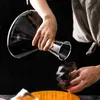 Decanter in vetro di cristallo di alta qualità regalo Bicchiere rotante a 360 gradi Separatore di vino da 1500 ml Bottiglia di vino champagne whisky per bar di famiglia 240304