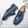 Sapatos de vestido clássico homens luxo deslizamento em itália artesanal masculino casual couro casamento moda mocassins escritório designer sapato