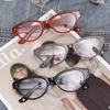 선글라스 레트로 타원형 프레임 안경 여성 소녀 단순한 귀여운 검은 색 독서 매일 데이트 절묘한 패션 보석 액세서리