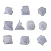 Craft Tools 10 Pcs Set Transparent Silicone Mold Decorative Crafts UV Resin DIY Dice Mould Epoxy Molds Jewelry Making Moulds Sets280M