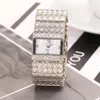 Wristwatches Temperament Ladies Watch In Europe And America Plated Diamond Shell Alloy Broadband Fashion Decorative Bracelet325F