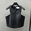 Gilet en cuir de mouton véritable pour femme, Gilet de luxe, à la mode, Streetwear, avec fermeture éclair, printemps-automne, 2024, TF5537