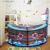 Tentes jouets Grand bateau pirate tente enfants jeu maison océan piscine à balles intérieur extérieur Camping tente jardin enfants garçons cadeau basket-ball tir L240313