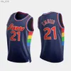 Fans Tops Basketbalshirts Heren Jersey Joel Harden 0 Tyrese Maxey Georges Niang 7 Isaiah Joe 3 Mac McClung Shirt JerH240313