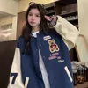 Deeptown Baseball Jacket Women Korean Fashion Hip Hop Vintage Overized Cute Varsity Bomber Jackets College Autumn Par Coat 240229