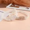 Belts Elegant Belt Elastic Rhinestone Buckle Waistband Women Wedding Waist Belts Decor ldd240313