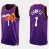 Devin 1 Booker Chris Paul 34 Maglia da basket personalizzata Uomo Donna Gioventù Phoenix''Suns''Deandre Ayton Steve Barkley Maglie 22 13 Maglia da uomo retrò City Nera