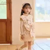 Girl's Dresses Baby Dress Kids Vest Dress Bow Sequins Sleeveless Casual Dresses Clothes 2-8 Years L392 ldd240313