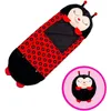 Kids Cartoon Sleep Kit For Birthday Gift Cleaming Bag Plush Doll Palus