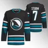 Maglia San Jose Logan Couture William Eklund Fabian Zetterlund Mario Ferraro Mackenzie Blackwood Nico Sturm Filip Zadina Danil Gushchin Alexander Barabanov Camicia