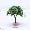 Dekorativa blommor 1pc dockhus minature mini artificiellt träd miniatyr fairy trädgård docka hemhus dekoration landskapsarkitektur dekor diy