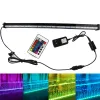 Akvarier LED Air Bubble Remote Control Light Akvarium Lampa under vattnet Submersible Fish Tank Light Color Changing Syre Fish Tank