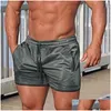 Running Shorts Men Running Shorts Sport Training High Elastic Solid Swimming Beach Wear Casual Workout Soccer Fitness Gym Drop Deliver Dhlb6