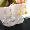 Orecchini pendenti 1 paio di sfere di vetro con orecchini con tappo a vite preincollati Globo trasparente regalo di gioielli trasparenti