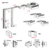 Stands PopBloomSuporte de braço de montagem universal para luz de aquário marinho de recife, fácil de instalar, RS90, S40 +, S50