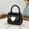 Zaini per bambini Portamonete a tracolla in PVC Portamonete moda bambino Mini borse Bella decorazione a forma di cuore Borsa a catena piccola Borsa in gelatina per ragazzaL2403