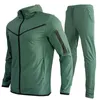 Survêtement pour hommes Tech Set Survêtement de créateur Europe Américain Basketball Football Rugby Deux pièces avec veste à capuche à manches longues pour femme Pantalon Printemps Automne