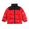Płaszcz NF projektant 2024 Kurtka zimowa Dziewczyny na zewnątrz w dół z kapturem ciepłe parko czarne puffer kurtki do druku odzieży Windbreake 100-170