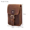 Fanny Taille Sac Hommes Véritable Ceinture En Cuir Bum Jambe Hip Packs pour Mini Multi Téléphone Boîte Portefeuille et Bourse En Plein Air Coin Carte Pochette 240308