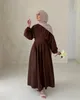 Ubrania etniczne Abayas dla skromnych muzułmańskich kobiet modlitwa długie sukienki Maxi Turcja Dubaj Arabska szata islamska Kaftan Party Eid Tunik Caftan