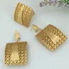 est High Quality African Big Pendant Set Dubai Italian Brazilian Gold Plated Jewelry Set FHK12864 240311