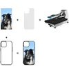 Capas de telefone em branco de sublimação 2D Capas em branco para impressão DIY Borracha macia Protetora à prova de choque Slim Anti-Slip Case para iPhone 15 14 13 12 11 Pro Max Samsung S24 S23 DHL