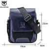 Bullcaptain Man Messenger -Tasche Männer echte Lederumhängern Business Crossbody Casual Famous Male Handtasche 240311