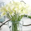 135inch PU Mini Quality Real Lily Flower Home Decoration Birthday Wedding Banquet Scene Decor Artificial Flowers 240223